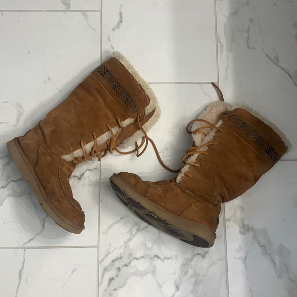 Lace Up Ugg Boot- Authentic - image 1